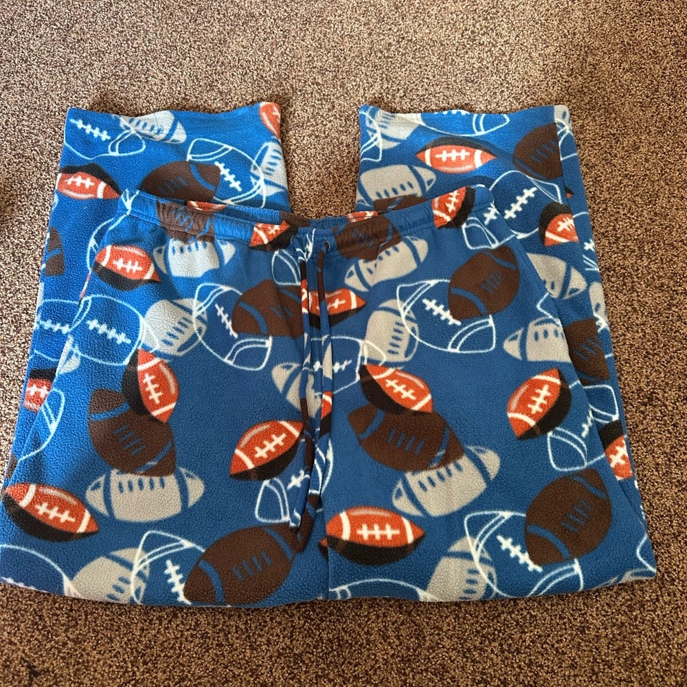 Mossimo Supply Co. Blue Football Print Lounge Pants